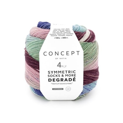 Włóczka Katia Degrade Symmetric Socks&More 82