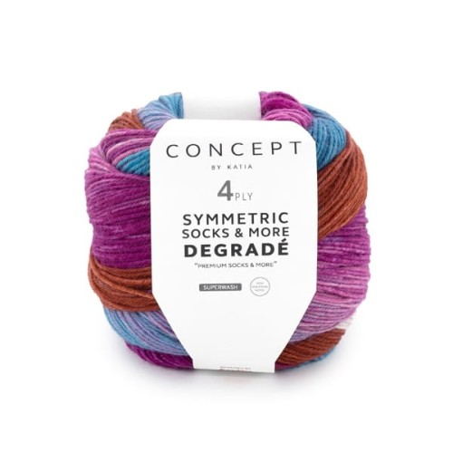 Włóczka Katia Degrade Symmetric Socks&More 83