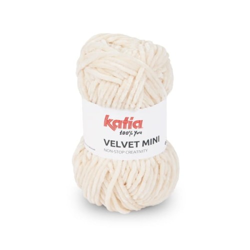 Włóczka Katia Velvet MINI 200 ecru dolphin, szenilowa, na zabawki, amigurumi, pluszowa, misiowata, miziata, puszysta, futerkowa, Himalaya delfin, poliester, poliestrowa, z włoskami