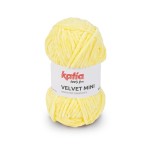 Włóczka Katia Velvet MINI 201 pastelowy żółty