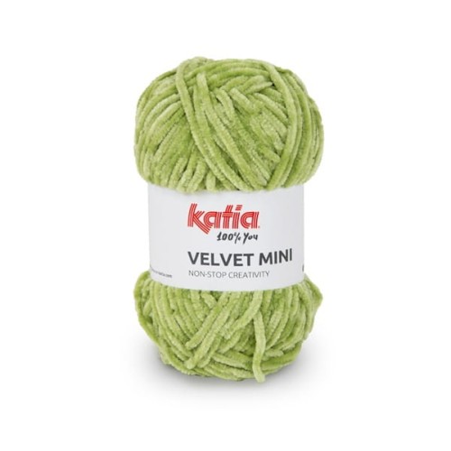 Włóczka Katia Velvet MINI 206 limonka dolphin, szenilowa, na zabawki, amigurumi, pluszowa, misiowata, miziata, puszysta, futerkowa, Himalaya delfin, poliester, poliestrowa, z włoskami