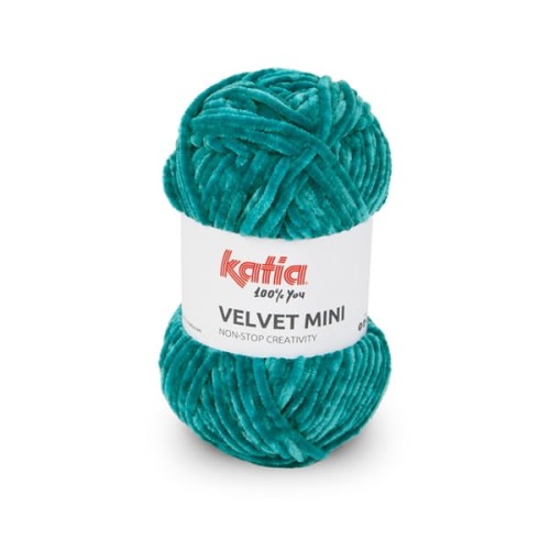 Włóczka Katia Velvet MINI 207 szmaragd dolphin, szenilowa, na zabawki, amigurumi, pluszowa, misiowata, miziata, puszysta, futerkowa, Himalaya delfin, poliester, poliestrowa, z włoskami