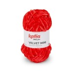 Włóczka Katia Velvet MINI 211 czerwony