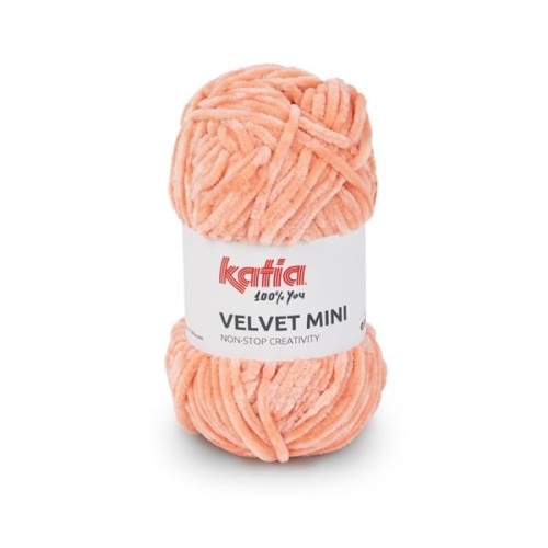 Włóczka Katia Velvet MINI 213 łososiowy dolphin, szenilowa, na zabawki, amigurumi, pluszowa, misiowata, miziata, puszysta, futerkowa, Himalaya delfin, poliester, poliestrowa, z włoskami