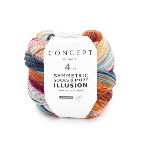Włóczka Katia Illusion Symmetric Socks&More 72