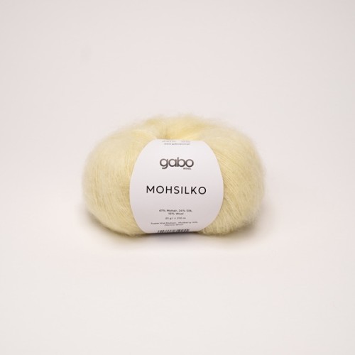 Włóczka GABO WOOL MOHSILKO 4119 sorbet cytrynowy