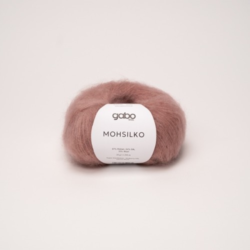 Włóczka GABO WOOL MOHSILKO 4591 pudrowy róż
