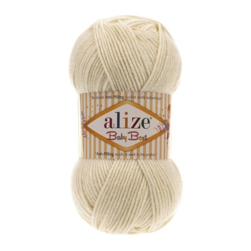 Włóczka Alize Baby Best 01 wanilia