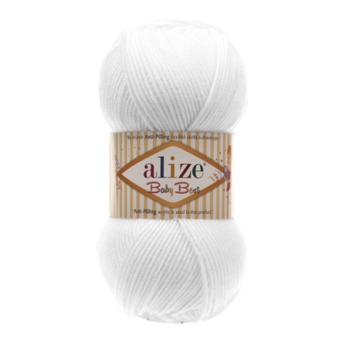 Włóczka Alize Baby Best 55 biały
