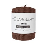 Sznurek 3 mm PREMIUM COTTON, 100m PC19 brązowy