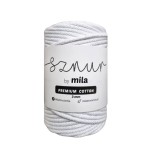 Sznurek 3 mm PREMIUM COTTON Glitter, 100m PCG101 biała perła
