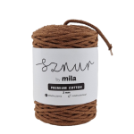 Sznurek 3 mm PREMIUM COTTON, 100m PC18 cynamon