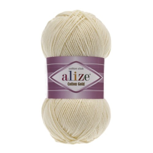 Włóczka Alize Cotton Gold 01 kremowy
