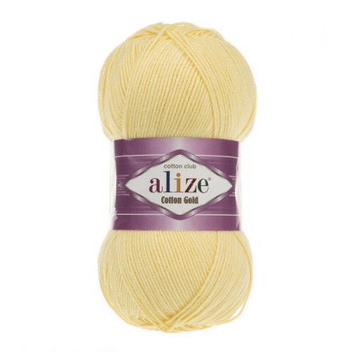 Włóczka Alize Cotton Gold 187 jasny żółty