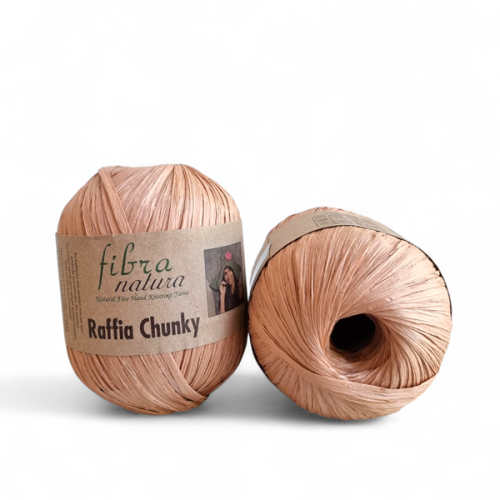 Przędza Raffia Fibra Natura Chunky 114-18 ciepły beż