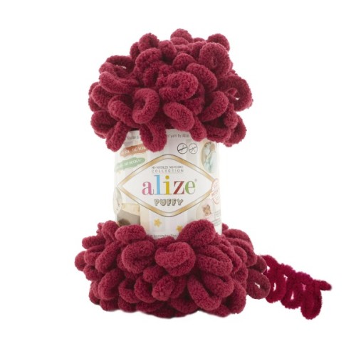 Włóczka Alize Puffy 107 bordo