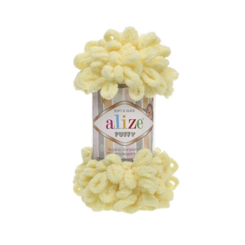 Włóczka Alize Puffy 13 jasny żółty