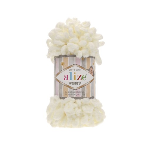 Włóczka Alize Puffy 62 kremowy