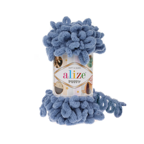 Włóczka Alize Puffy 374 niebieski
