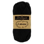 Włóczka Scheepjes Catona 10g, 110 czarny