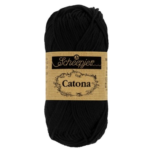 Włóczka Scheepjes Catona 110 czarny