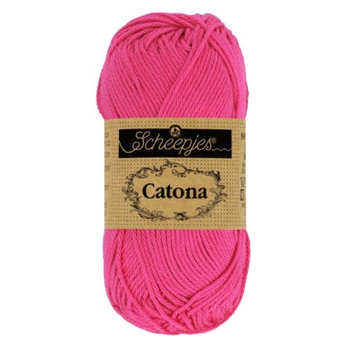 Włóczka Scheepjes Catona 114 ostry róż