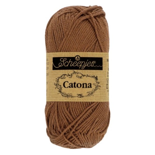 Włóczka Scheepjes Catona 157 brąz