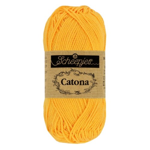 Włóczka Scheepjes Catona 208 żółty
