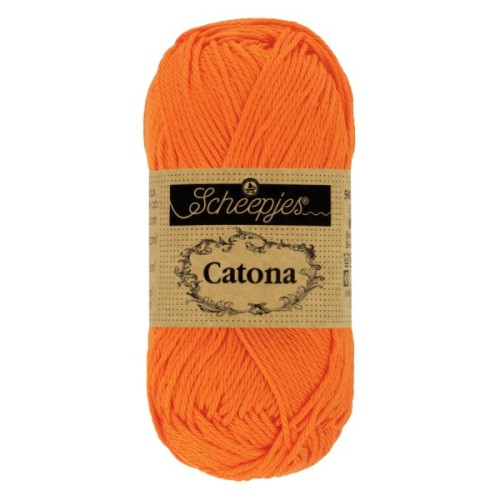 Włóczka Scheepjes Catona 281 pomarańczowy