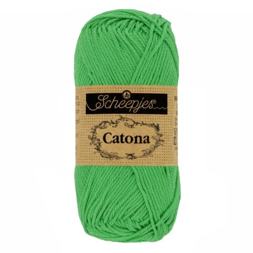 Włóczka Scheepjes Catona 389 zielone jabłuszko