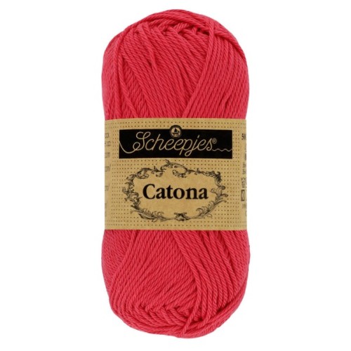 Włóczka Scheepjes Catona 516 czerwony