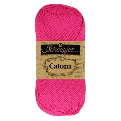Włóczka Scheepjes Catona 604 różowy neon