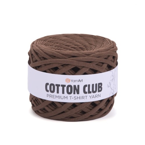 Włóczka Cotton Club Premium T-shirt 7306 brązowy