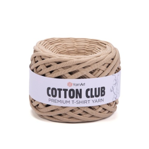 Włóczka Cotton Club Premium T-shirt 7311 mleczny brąz