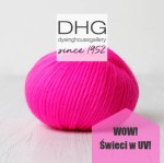 Włóczka DHG Piuma 7691 SHOCKING /świeci w promieniach UV/