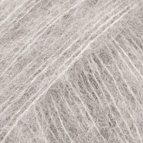 DROPS Brushed Silk Alpaca 02 jasny szary