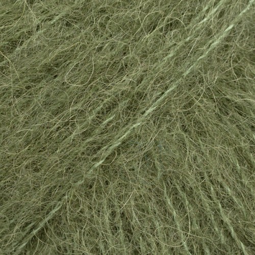 DROPS Brushed Silk Alpaca 32 zielony mech