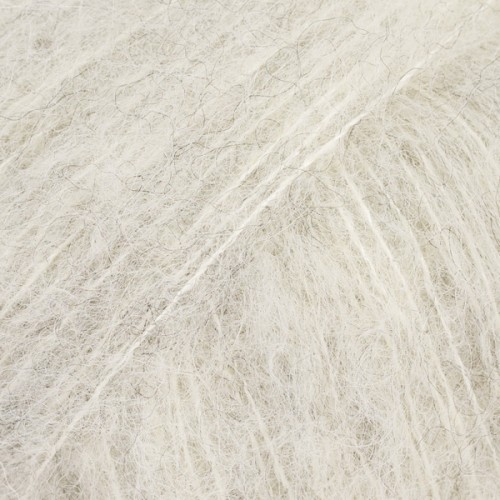 DROPS Brushed Silk Alpaca 35 perłowy szary