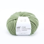 Włóczka GABO WOOL Fine Highland Wool 2058 zielona szałwia