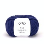 Włóczka GABO WOOL Fine Highland Wool 2432 nocne niebo