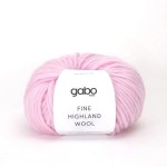 Włóczka GABO WOOL Fine Highland Wool 2520 mglista peonia