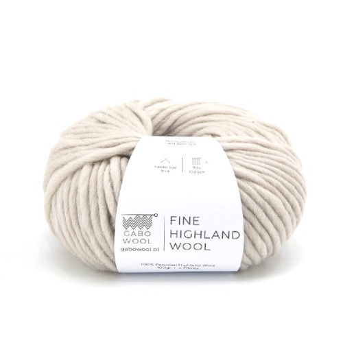 Włóczka GABO WOOL Fine Highland Wool AM8412 migdałowy