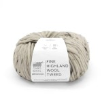 Włóczka GABO WOOL Fine Highland Wool Tweed T402 piasek