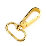 Karabińczyk metalowy 25 mm 060996_4 żółty złoty