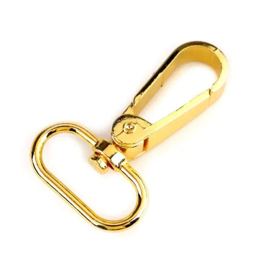 Karabińczyk metalowy 25 mm 060996_4 żółty złoty