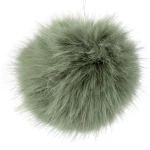 Pompon z gumką, śr. 11 cm, 04 zielony