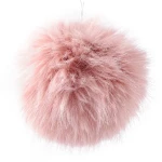 Pompon z gumką, śr. 11 cm, 02 pudrowy róż