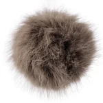 Pompon z gumką, śr. 11 cm, 03 ciemny beż