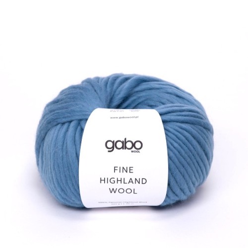 Włóczka GABO WOOL Fine Highland Wool 2869 błękitny