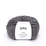 Włóczka GABO WOOL Fine Highland Wool 2143 szary melanż